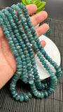 Grandidierite Faceted Roundel Beads - 6-12 mm size - 5A+ Quality - Length 17'' - Natural Grandidierite Rondelle Beads- Rare Beads