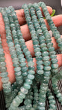 Grandidierite Faceted Roundel Beads- 5-10 / 6-11 mm size - 4A+ Quality - Length 17'' - Natural Grandidierite Rondelle Beads
