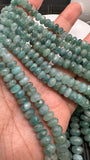 Grandidierite Faceted Roundel Beads - AAA Quality - Length 17'' - Natural Grandidierite Rondelle Beads- Rare Beads