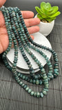 Grandidierite Faceted Roundel Beads - 6-10mm size- CODE G24 - AA+ Quality - Length 17'' - Natural Grandidierite Rondelle Beads