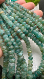 Grandidierite Faceted Roundel Beads- 6-10 / 6-12 mm size - AA+ Quality - Length 17'' - Natural Grandidierite Rondelle Beads