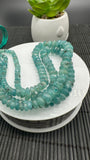 Grandidierite Faceted Roundel Beads - 5-9 mm size - Code G14- 4A+ Quality - Length 13'' - Natural Grandidierite Rondelle Beads