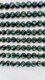 Abalone Shell Round Cabs- 6 mm Size- Pack of 4 Pcs- AAAA Quality- Natural Abalone Cabochons