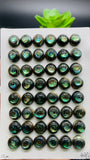 Abalone Shell Round Cabs- 10 mm Size- Pack of 4 Pcs- AAAA Quality-  Natural Abalone Cabochons