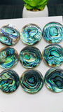 Abalone Shell Round Cabs- 25 mm Size- Pack of 1 Pc- AAAA Quality- Natural Abalone Cabochons