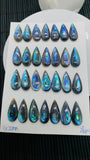 Abalone Shell Pear Cabs- 10x20 mm Size- Pack of 4 Pcs- AAAA Quality- Natural Abalone Cabochons