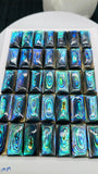 Abalone Shell Rectangle Cabs- 9x18 mm Size- Pack of 2 Pcs- AAAA Quality-  Natural Abalone Cabochons