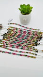 Tourmaline Faceted Drop Beads- AAA Quality - 6 Inch length - Natural Multi Tourmaline Briolettes
