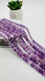 Pink Amethyst Faceted Heishi Beads • 6 mm Size • 14 Inch Length - AAA Quality • Pink Amethyst Beads