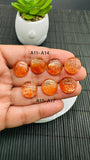 Sunstone Round Cabochon• 14 mm Size • Code A11- A17 • AAAA Quality • Sunstone Round Cabs • Natural Sunstone Cabs