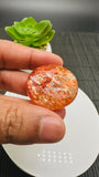 Sunstone Round Cabochon • 30.50 mm Size • Code A60 • AAAA Quality • Sunstone Round Cabs • Natural Sunstone Cabs