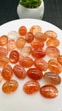 Sunstone Oval Cabochon • 8x12 mm Size • Pack of 2 Pcs • AAAA Quality • Natural Sunstone Cabs