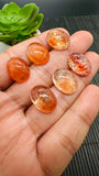 Sunstone Oval Cabochon • 12x16 mm Size • Code B7- B12 • AAA Quality • Natural Sunstone Cabs