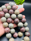Grass Flower Jasper Round Beads 20 MM - Length 40 cm - AAA Quality- Rare Available Beads - 100% Natural