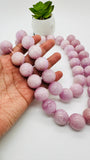 Kunzite Round Beads - 20 mm Size - Length 40cm - AAA Quality -Rare Available - Natural Kunzite Beads -Origin Brazil