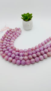 Kunzite Round Beads - 16 mm Size - Length 40cm - AAA Quality -Rare Available - Natural Kunzite Beads -Origin Brazil