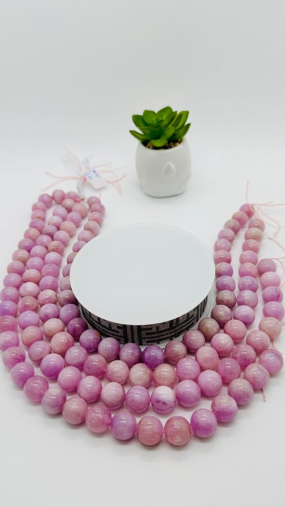 Kunzite Round Beads - 14 mm Size - Length 40cm - AAA Quality  - Natural Kunzite Beads -Origin Brazil
