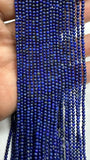 Lapis lazuli Round Beads 2 mm size • Length 40 cm • AA+ Quality • Natural Lapis without any treatment or dyed