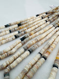 Australian Opal faceted Heishi Beads 6mm size, 16 Inch Strand- Australian opal Heishi/tyre shape , Flat thin slice shape