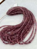 Malaya Garnet Faceted 3-3.5mm - Natural Malaya Garnet faced shape, AAA Quality beads Length 16 Inch-