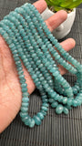 Grandidierite Faceted Roundel Beads - 5-11 mm size - Code G5 - 5A+ Quality - Length 17'' - Natural Grandidierite Rondelle Beads- Rare Beads
