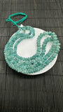 Grandidierite Faceted Roundel Beads- 5-10 mm size - 5A Quality - Length 17'' - Natural Grandidierite Rondelle Beads