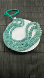 Grandidierite Faceted Roundel Beads- 5-10 mm size - 5A Quality - Length 17'' - Natural Grandidierite Rondelle Beads