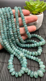 Grandidierite Faceted Roundel Beads- 5-10 / 6-11 mm size - 4A+ Quality - Length 17'' - Natural Grandidierite Rondelle Beads