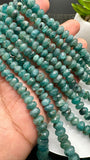 Grandidierite Faceted Roundel Beads- 6-10/ 6-12 mm size - 4A Quality - Length 17'' - Natural Grandidierite Rondelle Beads- Rare Beads