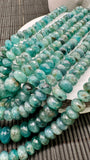 Grandidierite Faceted Roundel Beads- 6-10/ 6-12 mm size - 4A Quality - Length 17'' - Natural Grandidierite Rondelle Beads- Rare Beads