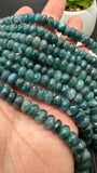 Grandidierite Faceted Roundel Beads- 6-12 mm size- Code G19 - 4A Quality - Length 17'' - Natural Grandidierite Rondelle Beads- Rare Beads