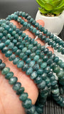 Grandidierite Faceted Roundel Beads- 6-12 mm size- Code G19 - 4A Quality - Length 17'' - Natural Grandidierite Rondelle Beads- Rare Beads