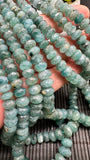 Grandidierite Faceted Roundel Beads- 6 to 10 mm size - Code G20- 3A+ Quality - Length 17'' - Natural Grandidierite Rondelle Beads