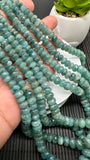 Grandidierite Faceted Roundel Beads- 6 to 10 mm size - Code G20- 3A+ Quality - Length 17'' - Natural Grandidierite Rondelle Beads