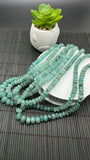 Grandidierite Faceted Roundel Beads - AAA Quality - Length 17'' - Natural Grandidierite Rondelle Beads- Rare Beads