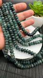 Grandidierite Faceted Roundel Beads - 6-10mm size- CODE G24 - AA+ Quality - Length 17'' - Natural Grandidierite Rondelle Beads