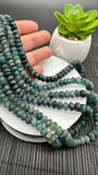 Grandidierite Faceted Roundel Beads - 6-10mm size- CODE G24 - AA+ Quality - Length 17'' - Natural Grandidierite Rondelle Beads