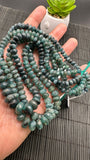 Grandidierite Faceted Roundel Beads - 6-10mm size- CODE G24 - AA+ Quality - Length 17'' - Natural Grandidierite Rondelle Beads