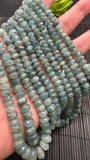 Grandidierite Faceted Roundel Beads- 6-10 / 6-12 mm size - AA+ Quality - Length 17'' - Natural Grandidierite Rondelle Beads