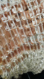 Crystal Tube Beads 9x11 mm size , Crystal Cylindrical Beads - 38 cm Strand - Natural Clear Crystal Beads