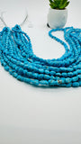 Kingman Turquoise Nugget Beads • 6-11 X 6-9 mm Size • AAA Quality • Length 40cm • Natural American Turquoise
