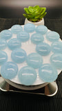 Aquamarine Round Cabs • 20 mm Size • Pack of 1 Pc • Natural Aquamarine cabochon• AAA Quality• Flat Back Cabochons