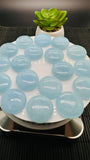 Aquamarine Round Cabs • 20 mm Size • Pack of 1 Pc • Natural Aquamarine cabochon• AAA Quality•  Flat Back Cabochons