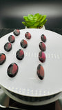 Garnet Oval Cut Stone 10x12 / 10x14  mm size • Pack of 1 Piece •  AAA Quality Natural Garnet Faceted Oval Stone • Orissa(India) Mines