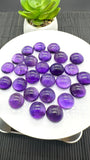 Amethyst Round Cabs • 12 mm Size •  Pack of 1 Piece • AAA Quality •  Natural Amethyst Cabochons •