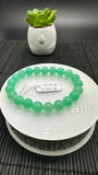 Chrysoprase  Bracelet • 9 mm Size • Code #C17 •  AAA quality • Length 7.5” • Natural Chrysoprase Round Bracelet • Origin Australia