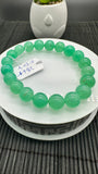 Chrysoprase  Bracelet • 10 mm Size • Code #C23 •  AAA quality • Length 7.5” • Natural Chrysoprase Round Bracelet • Origin Australia