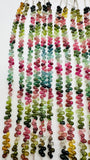 Tourmaline Drop Beads - 3.5x5.5 mm Size - AAA Quality - 6 Inch length - Natural Multi Tourmaline Briolette