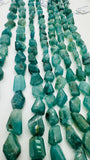 Grandidierite Faceted Nugget Beads • AAAA Quality • Length 8'' • Natural Grandidierite Freeform Beads