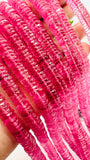 Crystal Faceted Heishi Beads • AAA Quality • Length 14" Crystal quartz Coating Beads